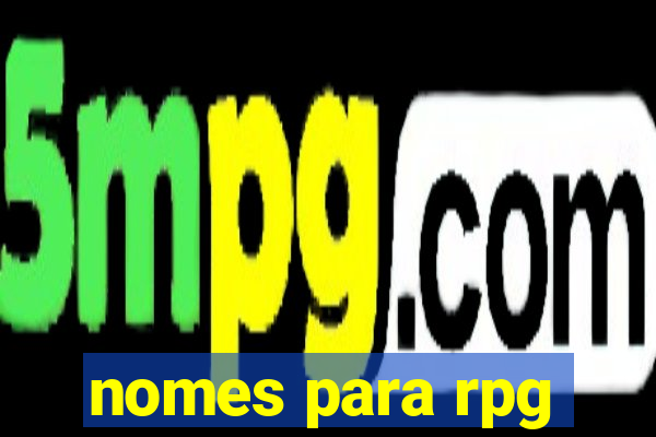 nomes para rpg